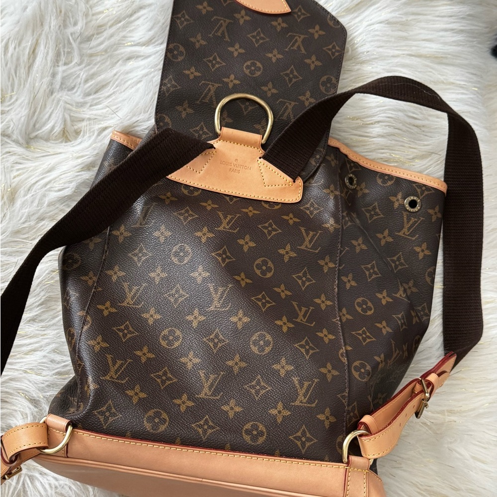 Louis Vuitton Brown Monogram Montsouris Backpack GM MINT condition! - Picture 9 of 16